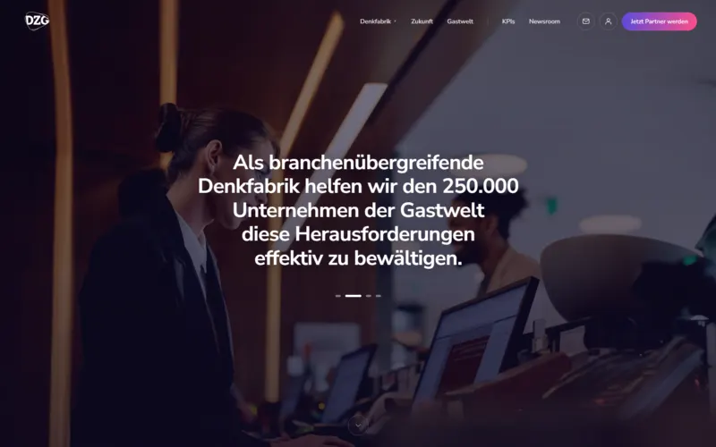 Website Denkfabrik Zukunft der Gastwelt