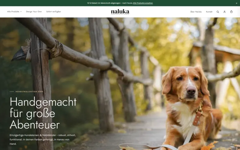 Website Naluka Dogwear